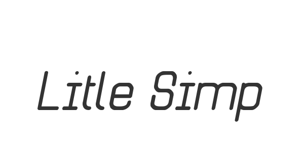 Litle Simple St font thumb